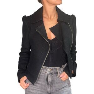 Women's Black Zipper Jacket